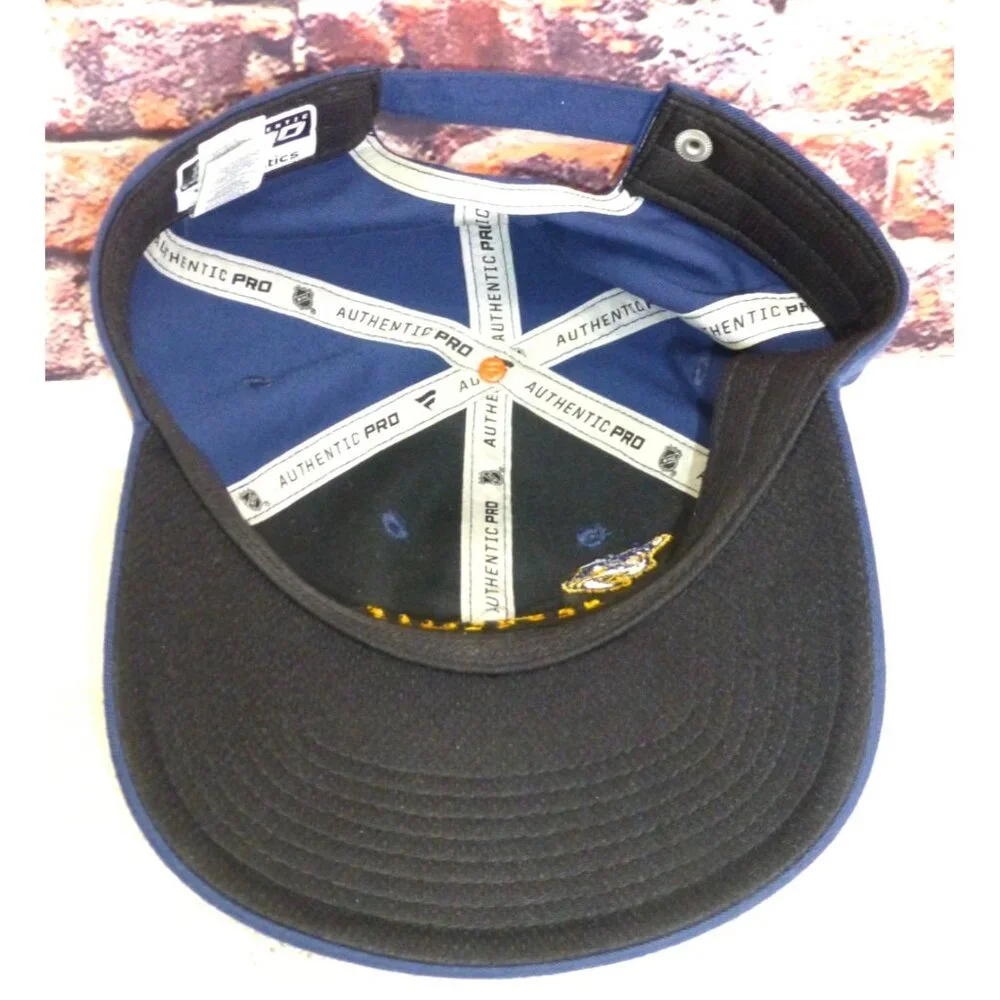 Nashville Predators Adjustable Navy Blue Fanatics Authentic Pro NHL Cap